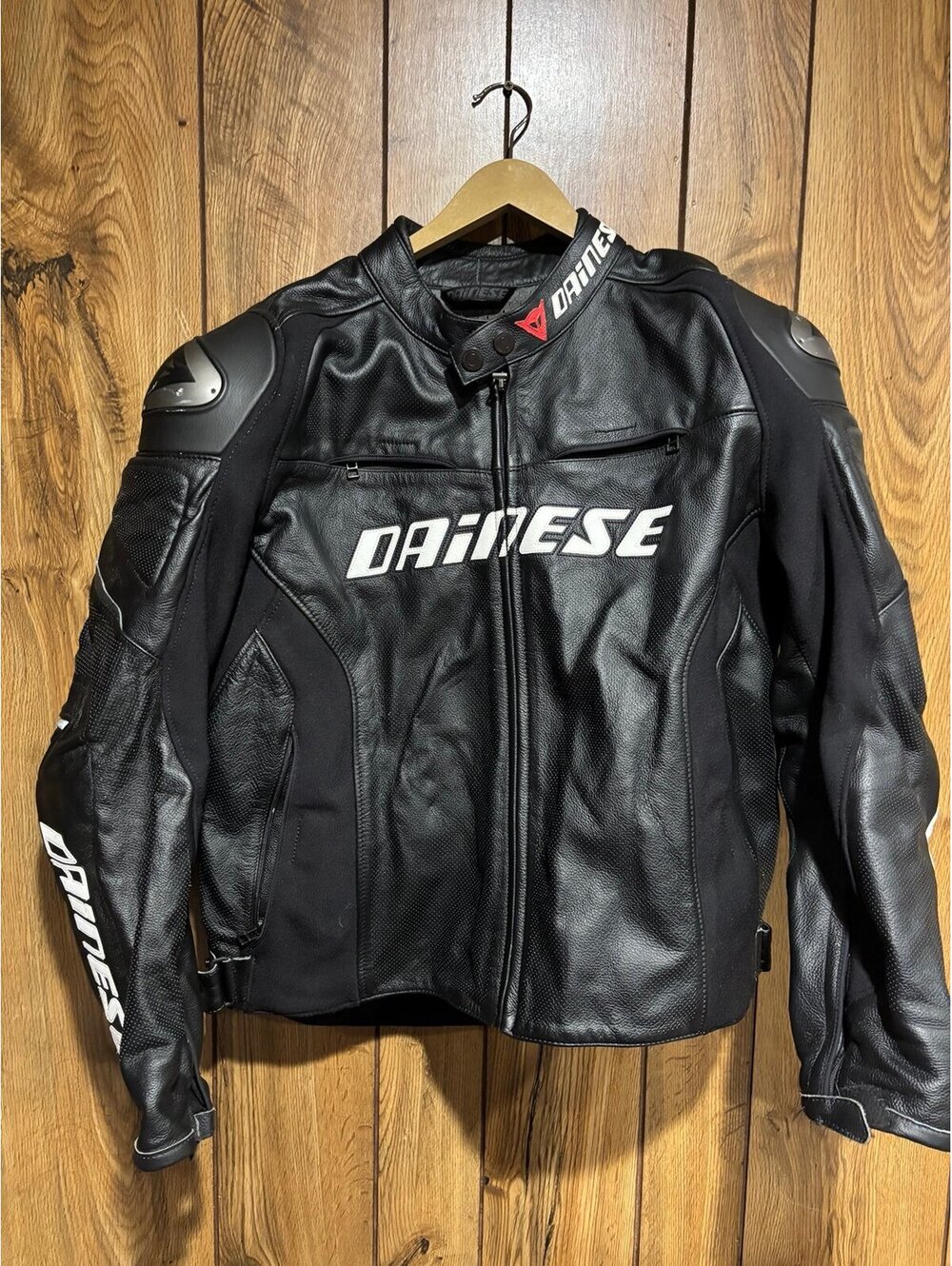 Dainese Super Speed Leather Motorcycle Jacket - Black US 28 - Men’s